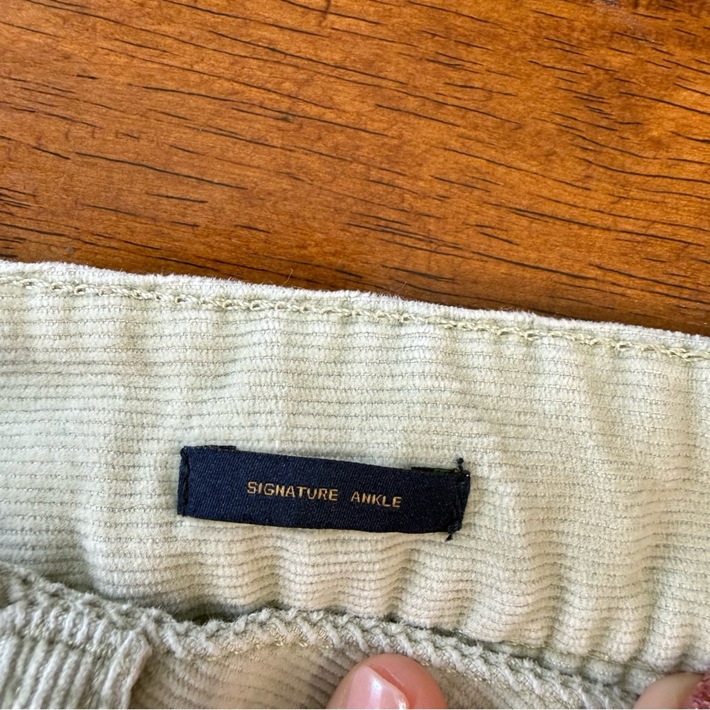 Women’s Talbots Tan Corduroy Pants signature ankle size 16 stretch - Picture 3 of 10